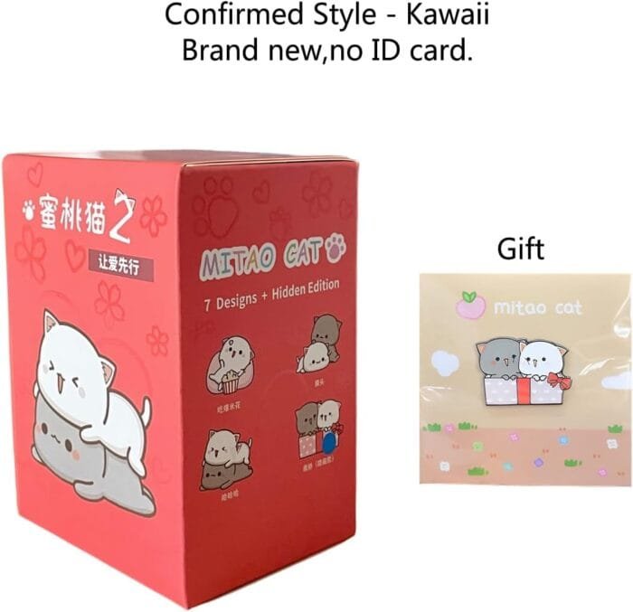 Mitao Cat Series 2 Caja Misteriosa Juguetes Ciegos Regalo de Cumpleaños Decoración de Escritorio Figura Estilo Confirmado - Kawaii