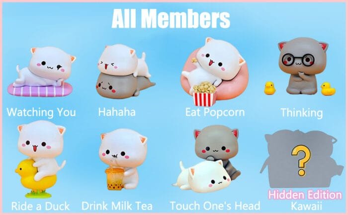 Mitao Cat Series 2 Caja Misteriosa Juguetes Ciegos Regalo de Cumpleaños Decoración de Escritorio Figura Estilo Confirmado - Kawaii