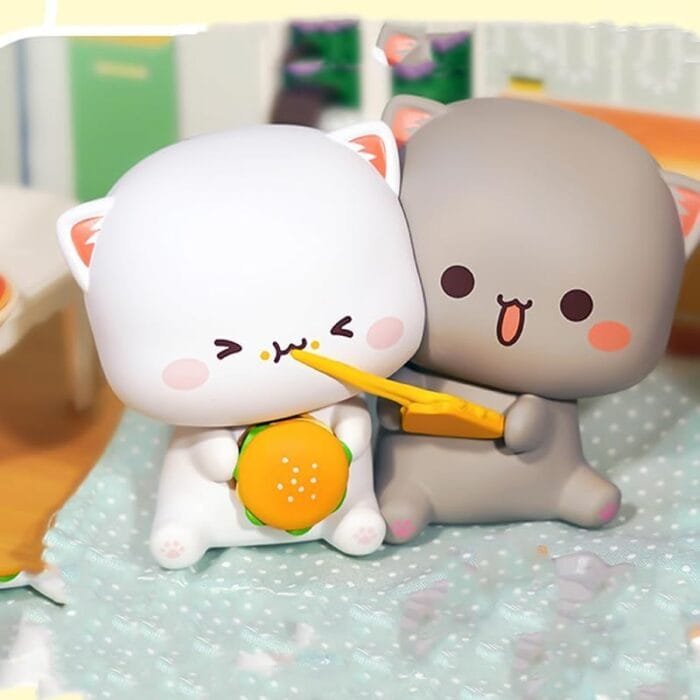 Mitao Cat Series - Caja ciega de figuras kawaii, colección aleatoria de acción, bolsa ciega coleccionable, adornos de escritorio, lindo modelo de regalo de cumpleaños (1 unidad)