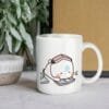 Taza de café con diseño de Bubu y Dudu o Peach y Goma, taza de té de cerámica blanca, regalo para parejas y amantes, regalo para él y ella