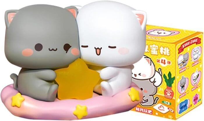 Mitao Cat Series - Caja ciega de figuras kawaii, colección aleatoria de acción, bolsa ciega coleccionable, adornos de escritorio, lindo modelo de regalo de cumpleaños (1 unidad)